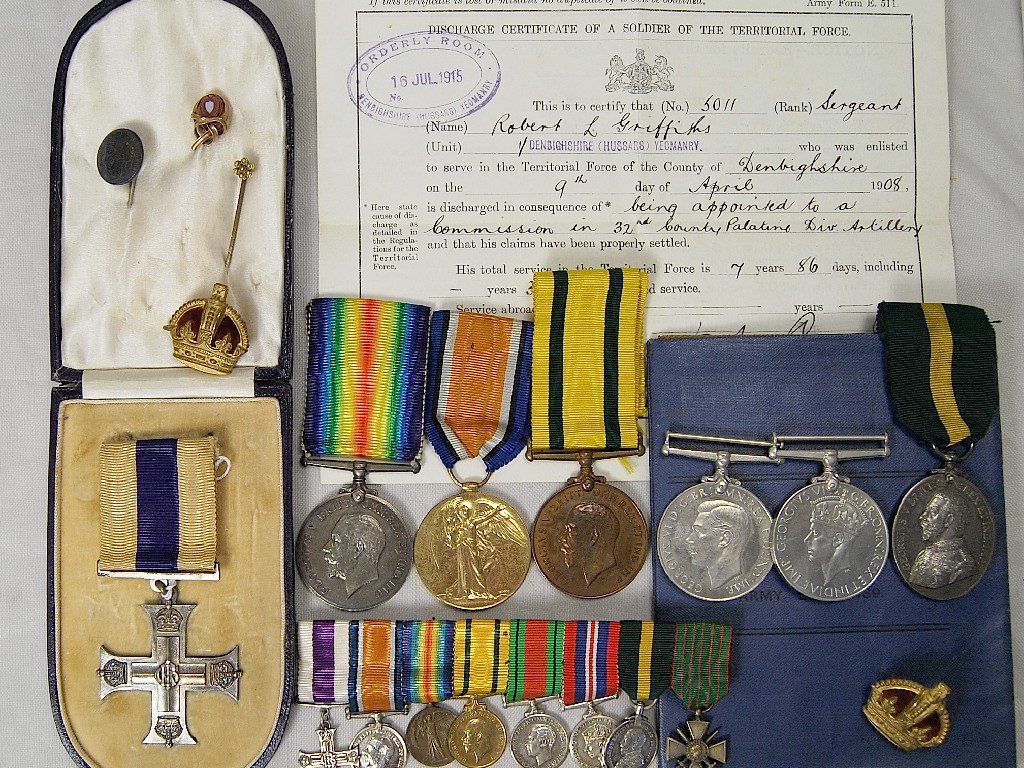 Appraisal: A Great War Military Cross group of seven to Major