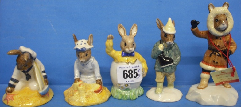 Appraisal: Royal Doulton Bunnykins Figures Eskimo DB Sailor DB Seaside DB