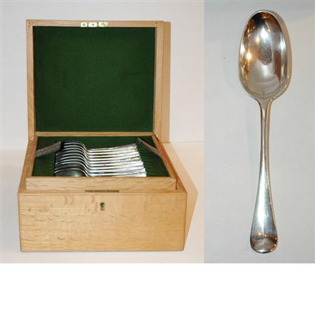 Appraisal: English Silver Dessert Service Estimate -