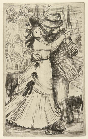 Appraisal: PIERRE-AUGUSTE RENOIR La Danse la Campagne e planche Soft-ground etching