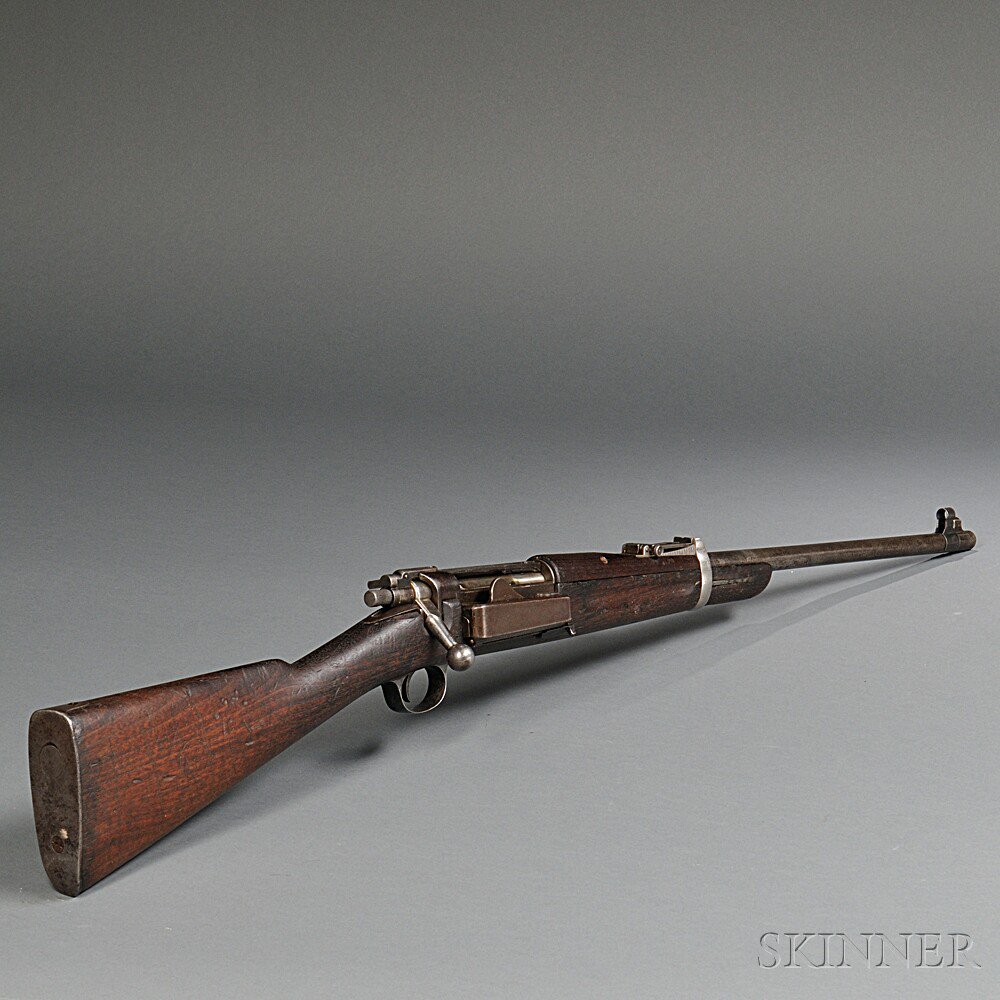 Appraisal: Model Krag Carbine c - serial number walnut stock with