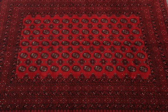 Appraisal: AFGHAN BOKHARA RUG App ft x ft