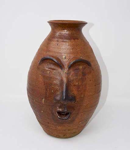 Appraisal: Grotesque pottery vase Grotesque pottery vase unsigned H Condition Condition