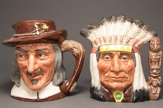 Appraisal: Two Royal Doulton china character jugs Izaak Walton and North