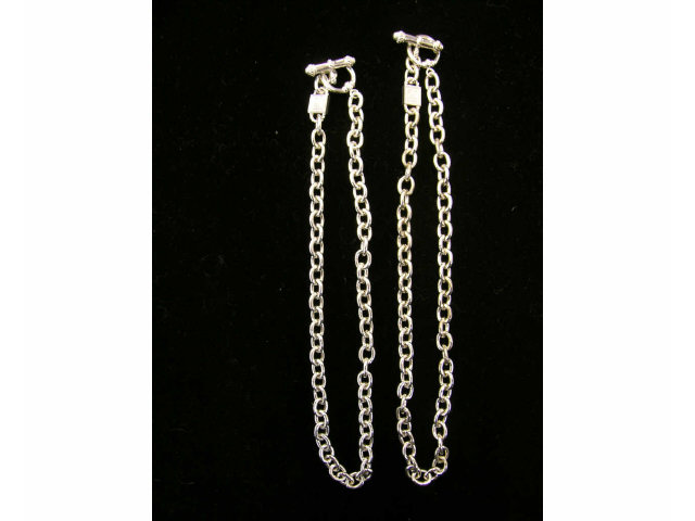 Appraisal: Two Judith Ripka sterling silver necklaces with drawstring bags