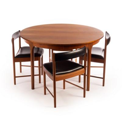 Appraisal: McIntosh Co a mid-Century teak dining table and chairs designed