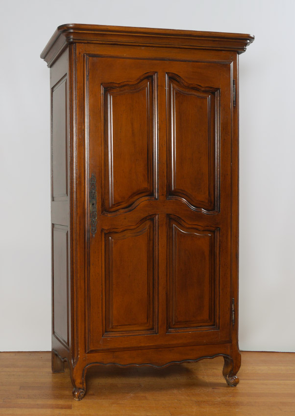 Appraisal: COUNTRY FRENCH ONE DOOR CUPBOARD OR LINEN PRESS Single door