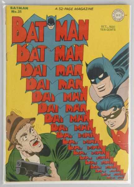 Appraisal: Batman Comic No Description Comic maintains cover gloss but has