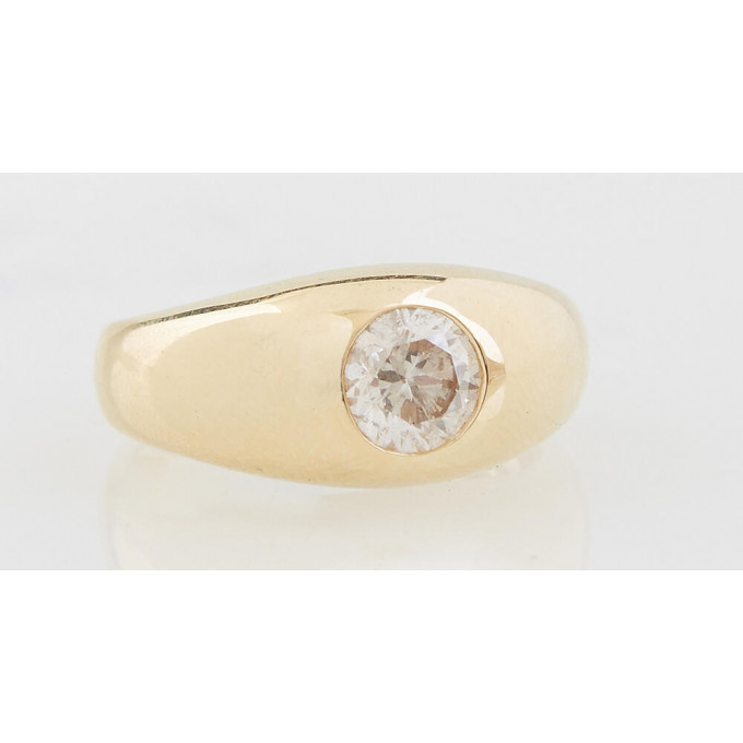 Appraisal: Lady's K Yellow Gold Dinner Ring with a center ct