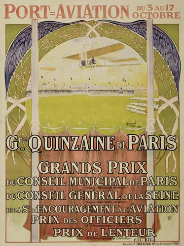 Appraisal: RAYMOND TOURNON PORT AVIATION GRAND QUINZAINE DE PARIS x inchs