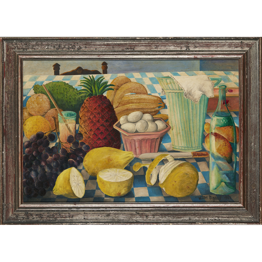 Appraisal: WILSON BIGAUD HAITIAN - STILL-LIFE WITH FRUIT signed and dated