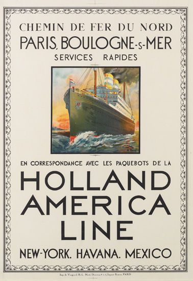 Appraisal: M RETIF DATES UNKNOWN HOLLAND AMERICA LINE CHEMINS DE FER