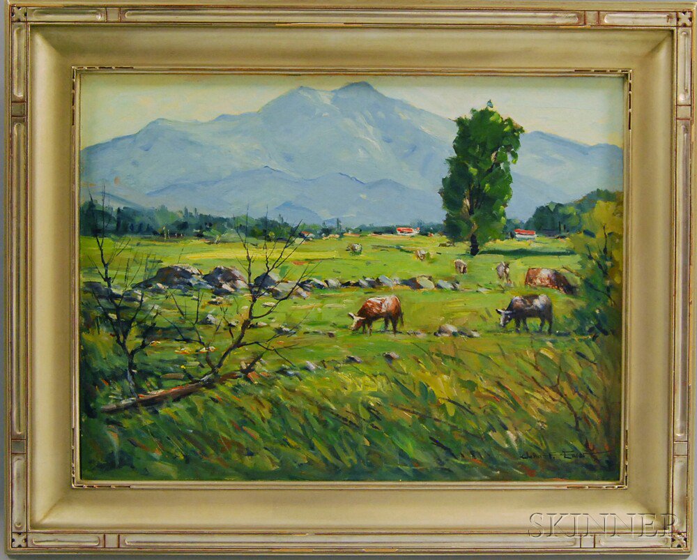 Appraisal: John F Enser American - Mountain Pasture Vermont Mt Mansfield