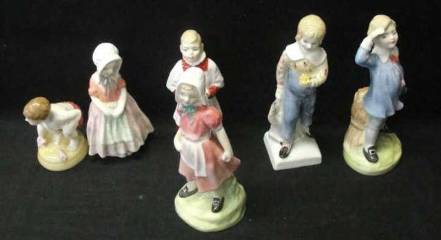 Appraisal: ROYAL DOULTON Small Figurines of Children Series HN HN HN