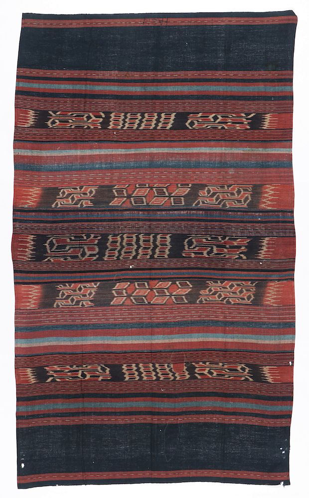 Appraisal: Antique Toraja Ikat Cermonial Cloth Ritual cloth soralangi early th