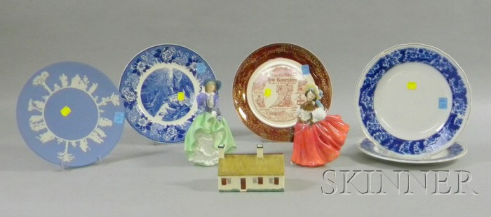 Appraisal: Eight English and American Ceramic Items including Royal Doulton figures