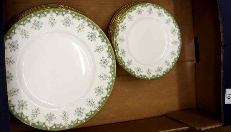 Appraisal: Tray comprising Royal Doulton Ashmont Dinner Plates and Side Plates