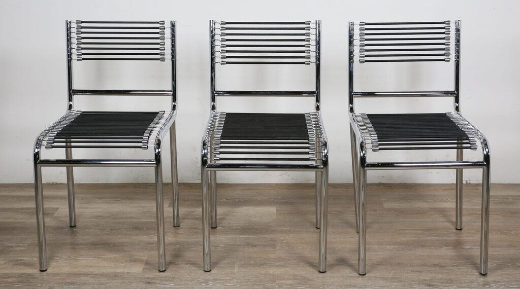 Appraisal: Three sandow chairs in the manner of Rene Herbst French