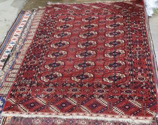 Appraisal: Lot of Tekke rugs largest ' '' x ' ''