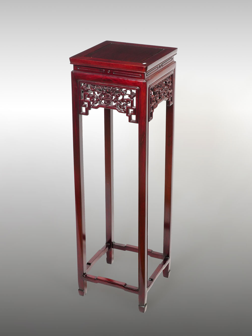 Appraisal: TALL CHINESE ROSEWOOD PLANT STAND Tall Chinese Rosewood plant stand