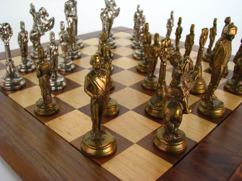 Appraisal: Vintage Chess Set with Figural Pieces manufactured by William F