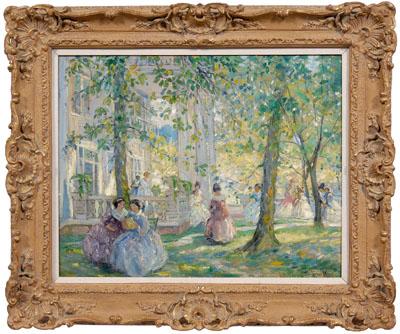 Appraisal: Pauline Lennards Palmer painting Illinois - quot In The Old