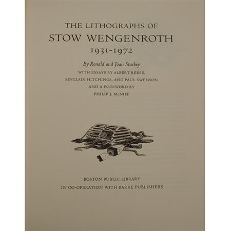 Appraisal: WENGENROTH STOW Two books Estimate -