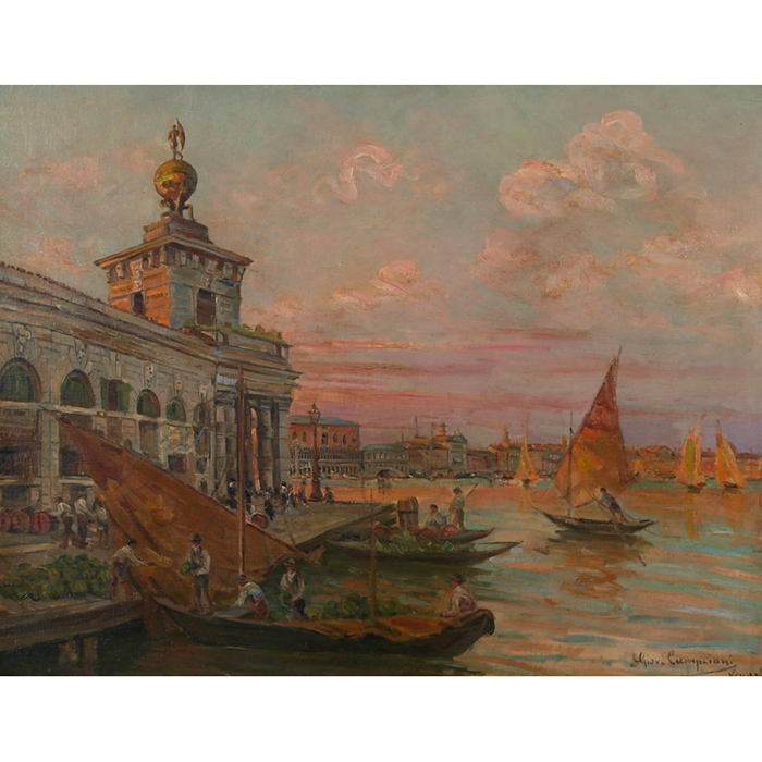 Appraisal: Giovani Campriani Italian b Venezia c oil on masonite x