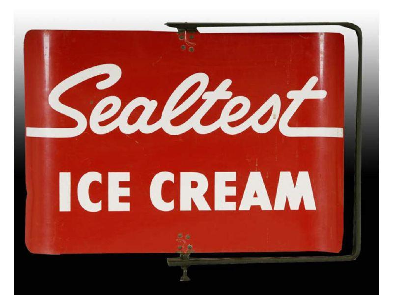 Appraisal: Sealtest Ice Cream -Sided Tin Metal Spinning Fl Description ''