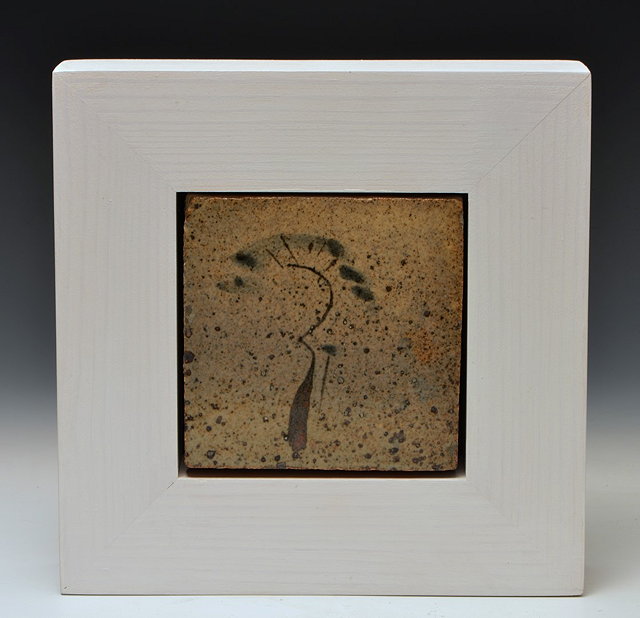 Appraisal: Bernard Leach British - 'Tree' tile cm x cm