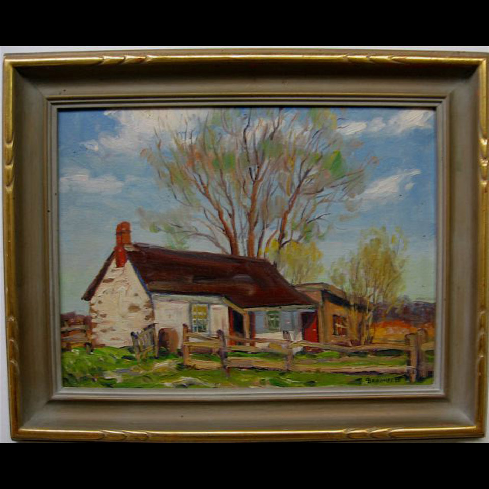 Appraisal: RUSTIC COTTAGE ADOLPHUS GEORGE BROOMFIELD - CANADIAN OIL ON CANVAS