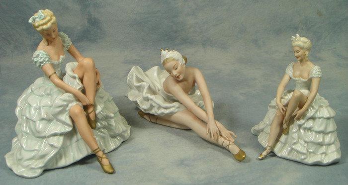 Appraisal: Schaubach Kunst German porcelain figurines of dancers II I tallest