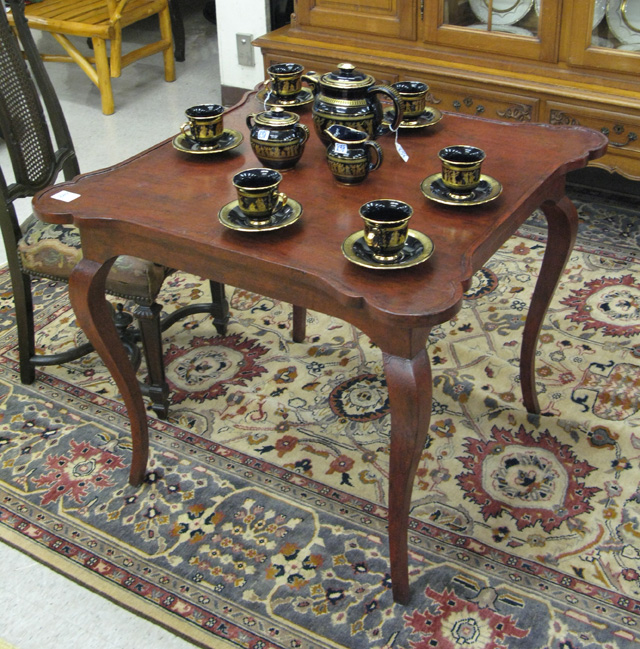 Appraisal: PROVINCIAL STYLE GAME TABLE Minton-Spidell Custom Furniture Los Angeles recent