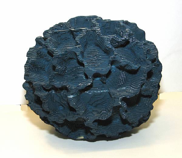 Appraisal: Gregory Roberts th st century Blue Pollen glazed ceramic diameter