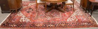 Appraisal: Heriz Oriental carpet ' x ' Heriz Oriental carpet '