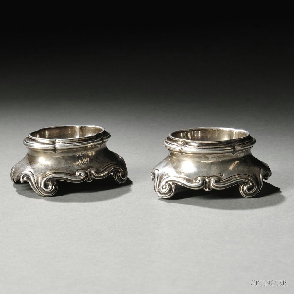 Appraisal: Two French Silver Salts Paris th th century M Gauthier