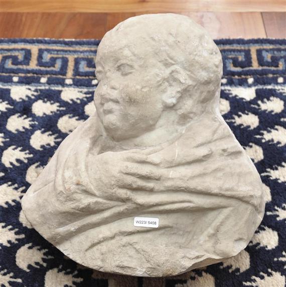 Appraisal: BUST OF A BOY IN HALF RELIEF renaissance Florence th