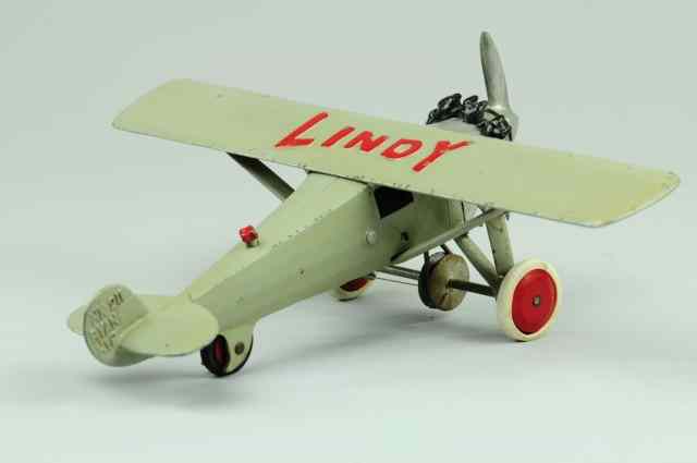 Appraisal: HUBLEY 'LINDY' AIRPLANE C late 's cast iron classic toy