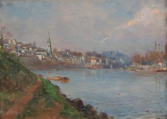 Appraisal: ALTEN MATHIAS JOSEPH American - A View to the River