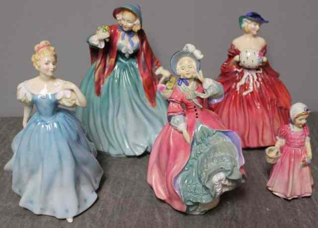 Appraisal: Royal Doulton Figurines Lady Charmian Enchantment Genevieve Spring Morning and