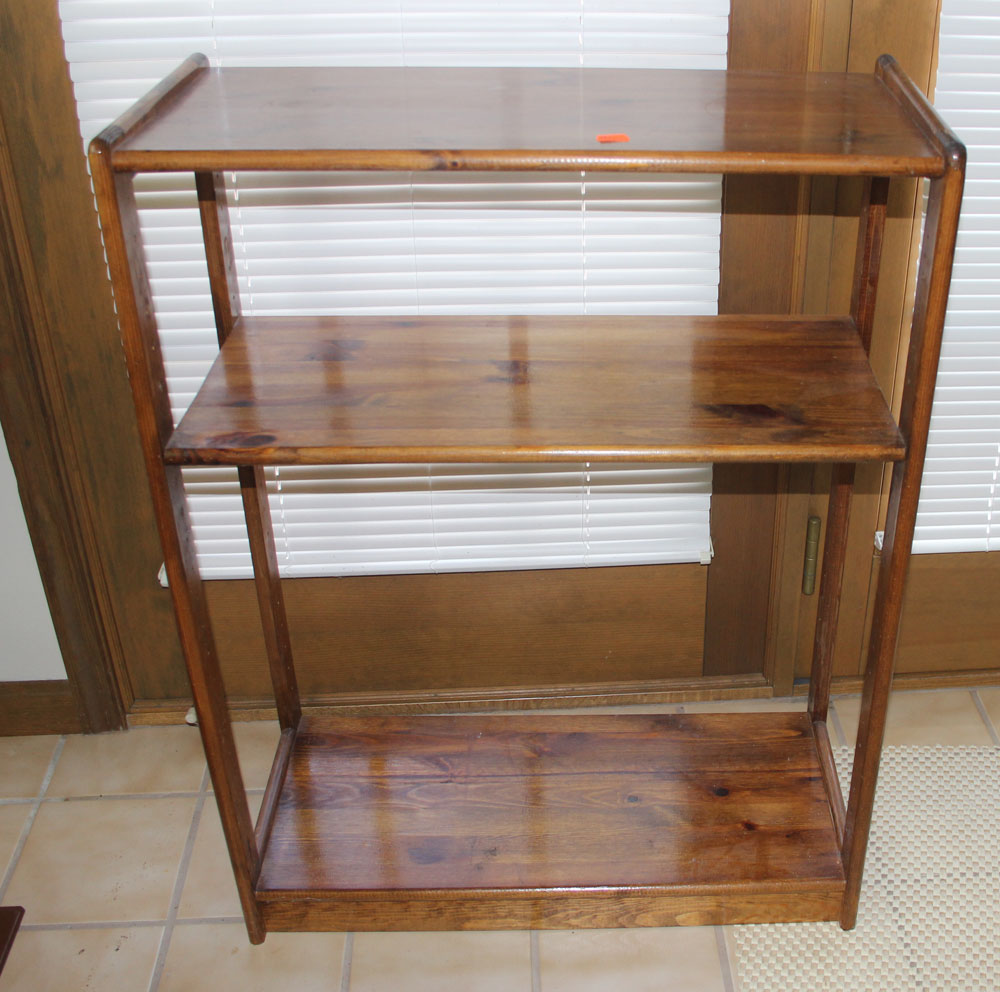 Appraisal: Bookcases pine blanket chest child's chair