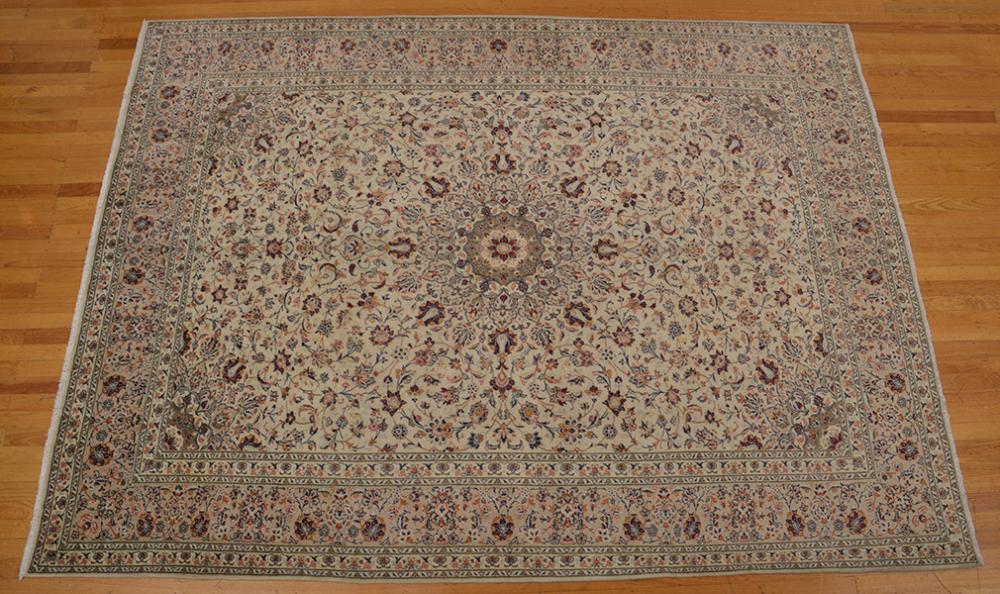 Appraisal: FINE KASHAN Fine workshop weave Classic Kashan design of circular