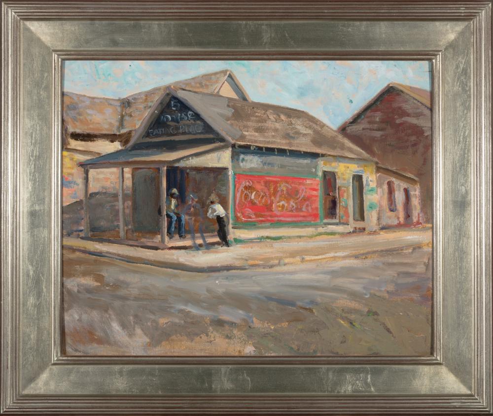 Appraisal: Aleen Aked Canadian Florida - Corner Store oil on canvas