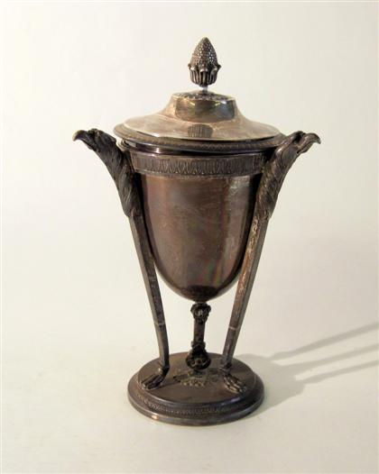 Appraisal: Austrian Neoclassical style silver urn late th century