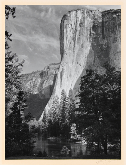 Appraisal: ADAMS ANSEL - El Capitan Silver print x inches x