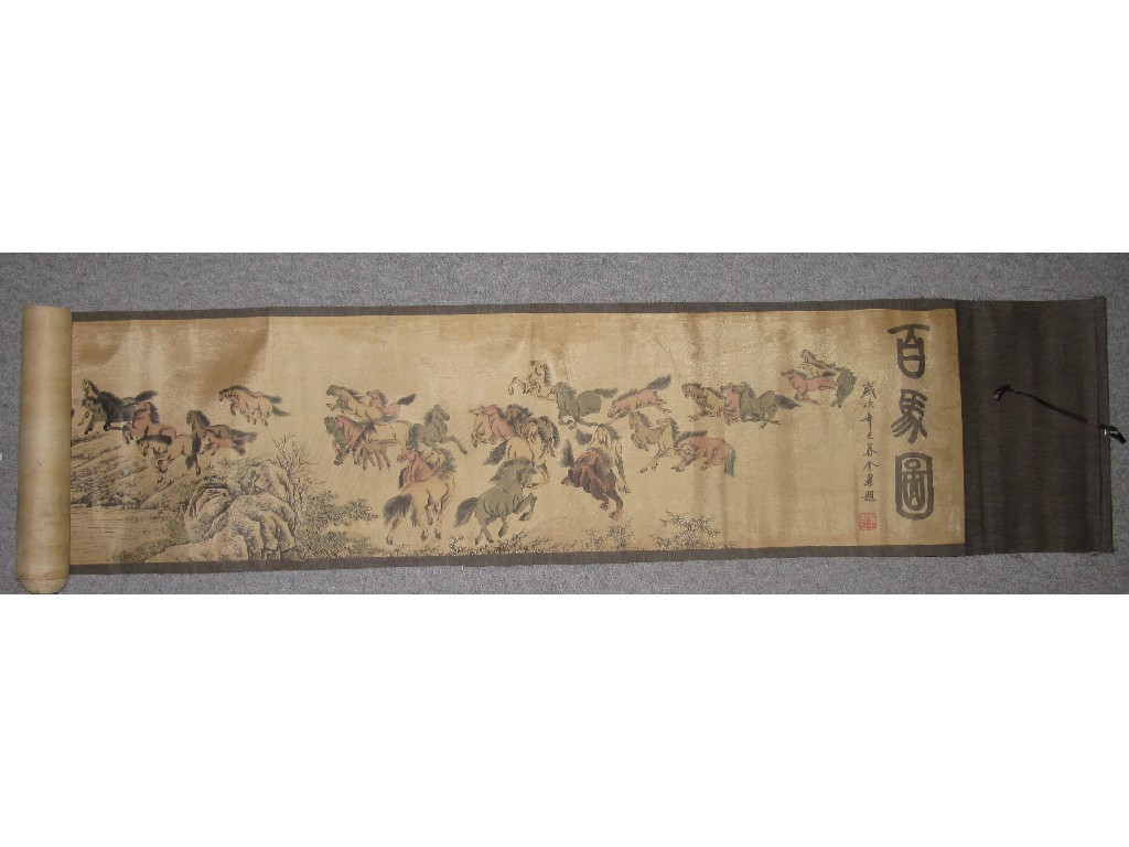 Appraisal: Oriental scroll