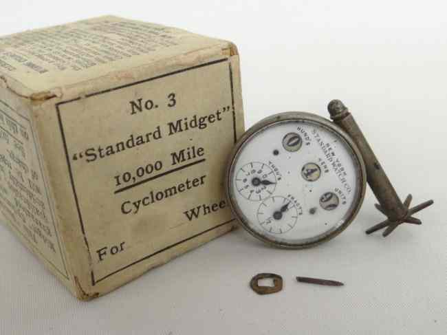 Appraisal: Cyclometer with box '' ''Standard Midget'' Standard Watch Co New