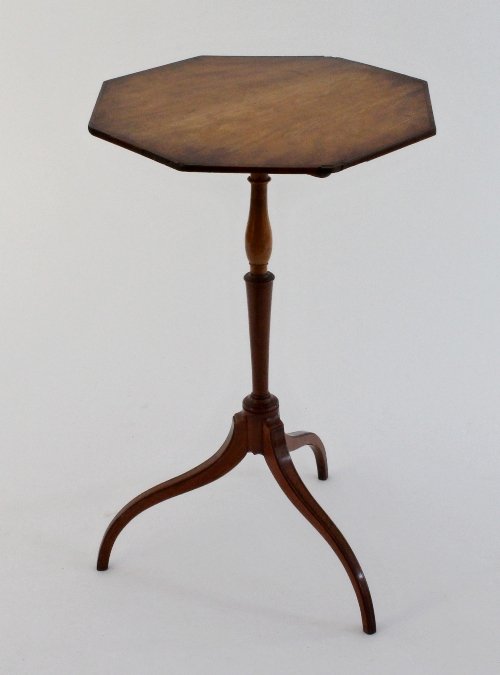 Appraisal: A George III satinwood octagonal topped tripod table cm diameter