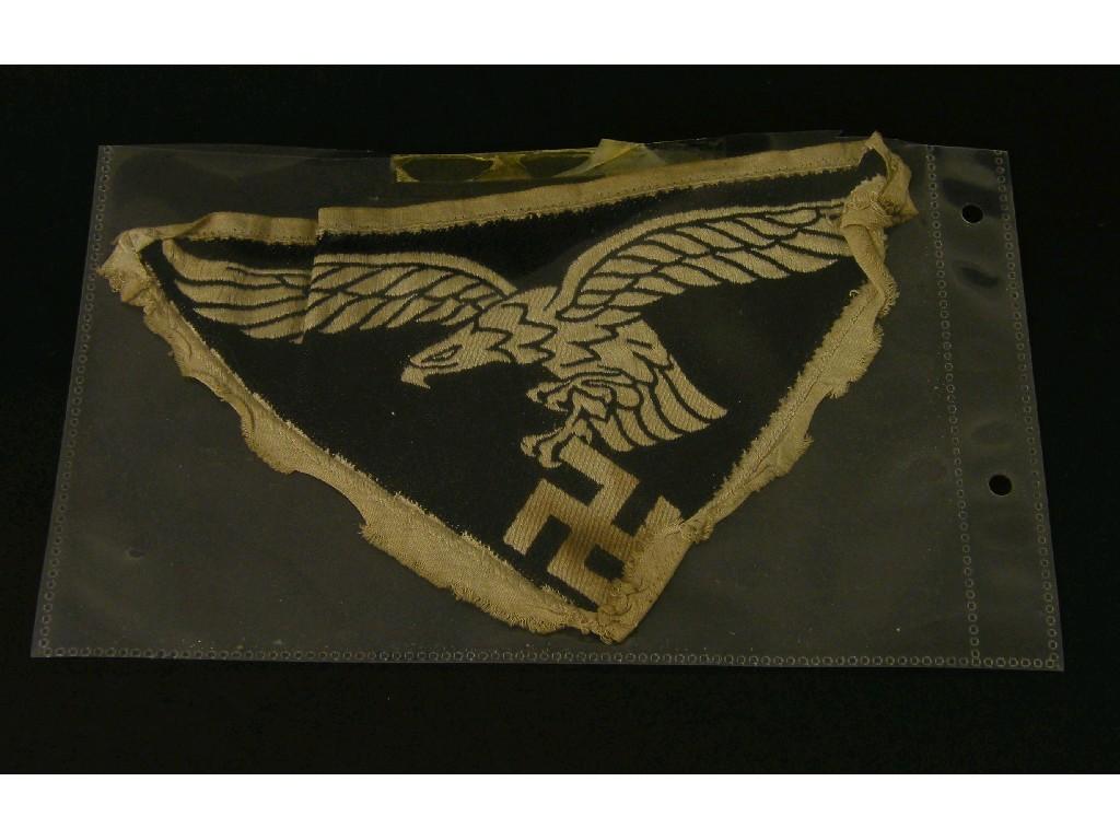 Appraisal: Hitler Youth vest embroidered emblem depicting an eagle and Swastika