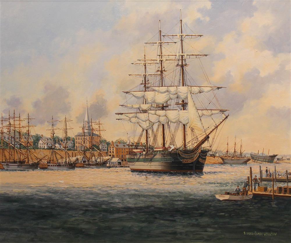 Appraisal: ELDRED CLARK JOHNSON AMERICAN - THE SAVANNAH RIVER Oil on